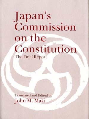 cover image of Japan's Commission on the Constitution